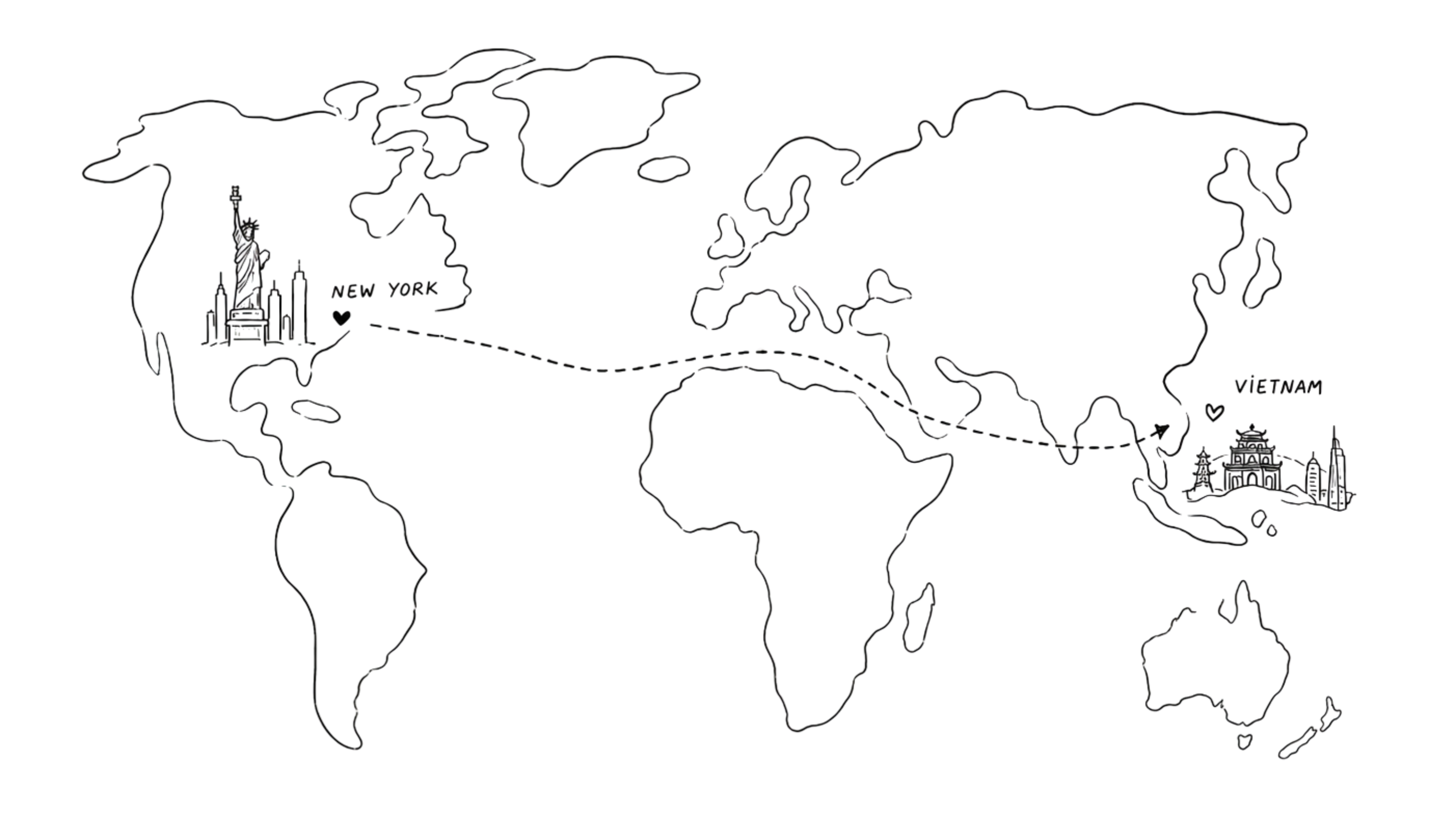 Illustrated map background
